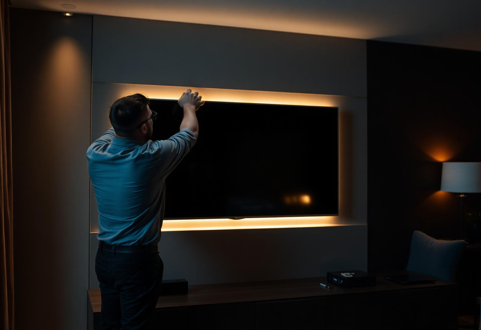 Professional TV mounting install